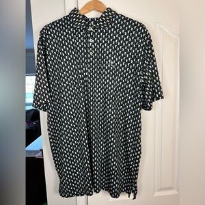 Rhoback Navy and White Patterned Shirt